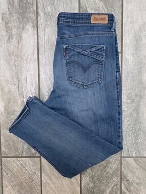 Levi’s Modern Skinny Jeans Womens 12 W31 Blue Stretch Denim Mid Rise